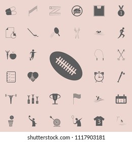 rugby ball icon. Detailed set of Sport icons. Premium quality graphic design sign. One of the collection icons for websites, web design, mobile app on white background