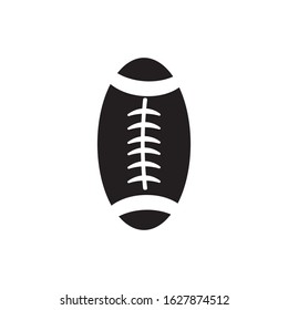 rugby ball icon logo vector
