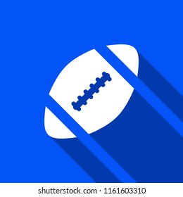 Rugby Ball icon with shadow , vector sign design.