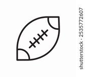 rugby ball icon sign vector