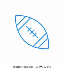 rugby ball icon sign vector