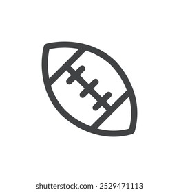 Rugby ball icon simple vector symbol