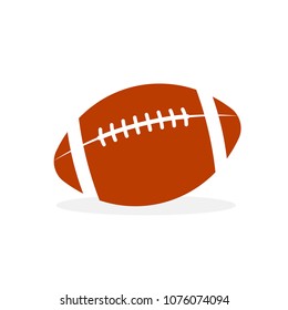 Rugby ball icon. Sport clipart isolated on white background