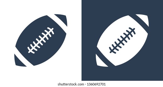 Rugby Ball Icon Vector