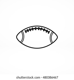 Rugby Ball icon, vector best flat icon, EPS