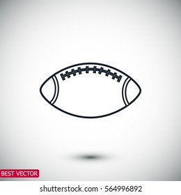 Rugby Ball icon, vector best flat icon, EPS