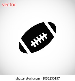 Rugby ball icon, 

Vector EPS 10 illustration style