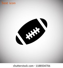 Rugby ball icon, Vector EPS 10 illustration style