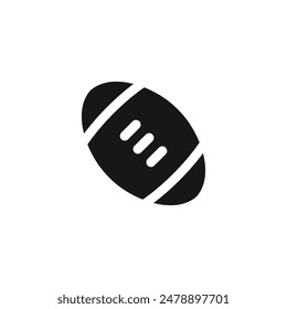 Rugby ball icon vector. EPS 10 editable vector