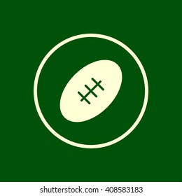 rugby ball icon. vector eps10 icon
