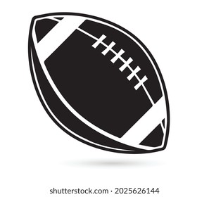 Rugby ball icon vector illustration design template