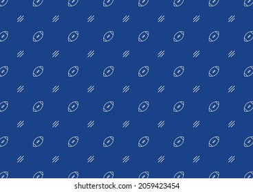 Rugby ball icon vector. Rugby ball pattern wallpaper.