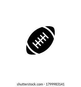 Rugby Ball Icon Vector in Trendy Style. American Football Symbol Illustration