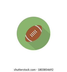 Rugby Ball Icon Vector in Trendy Flat Style. American Football Symbol Illustration