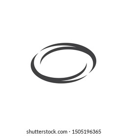 Rugby ball logo icon vector template