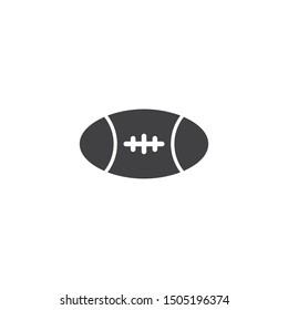 Rugby ball logo icon vector template