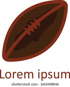 Rugby Ball Logo Vector Design