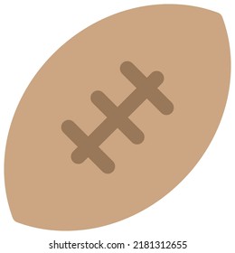 Rugby ball in oval shape for clearing the yards game