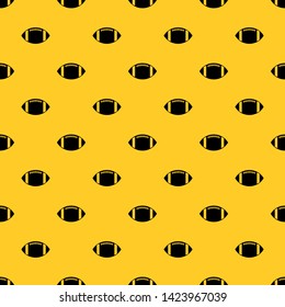 Rugby ball pattern seamless vector repeat geometric yellow for any design