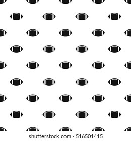 Rugby ball pattern. Simple illustration of rugby ball vector pattern for web