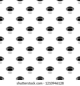 Rugby ball pattern vector seamless repeating for any web design