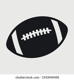 Rugby Ball Silhouette Printable Vector Design 