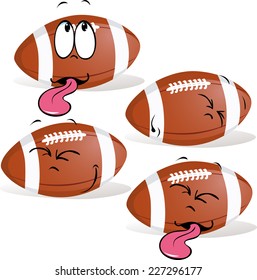 rugby ball sleeping - vector illustration