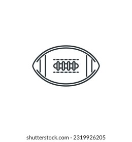 Rugby, ball, sport, equipment, training, game icon, vector illustration