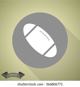 Rugby ball sport icon