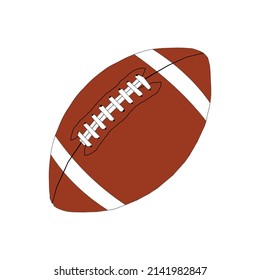 Rugby Ball Sports Property tool flat design graphic 2d HD