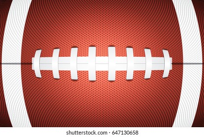 Rugby ball texture, sporty background, vector illustration
