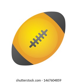 Rugby ball vector, Back to school gradient style icon