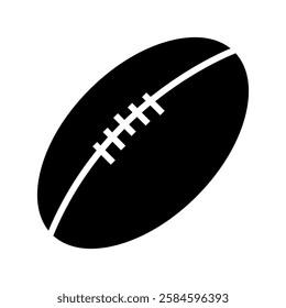 rugby ball vector flat icon design