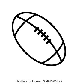 rugby ball vector flat icon design