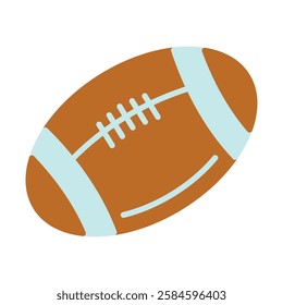 rugby ball vector flat icon design