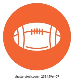 rugby ball vector flat icon design