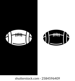 rugby ball vector flat icon design