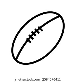 rugby ball vector flat icon design