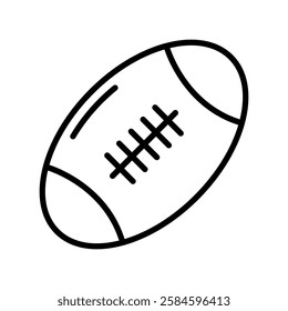 rugby ball vector flat icon design