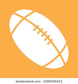 rugby ball vector flat icon design