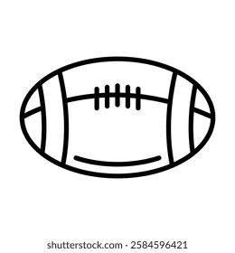 rugby ball vector flat icon design