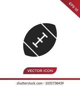 Rugby ball vector icon