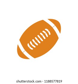 rugby ball, vector icon 