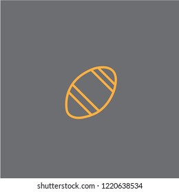 Rugby ball vector icon