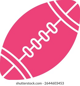 Rugby Ball vector icon. Can be used for printing, mobile and web applications.