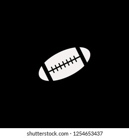 rugby ball vector icon. flat rugby ball design. rugby ball illustration for graphic 