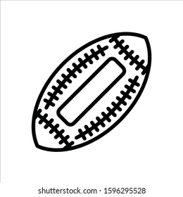 Rugby ball vector icon. Rugby ball flat sign design. Rygby ball symbol pictogram