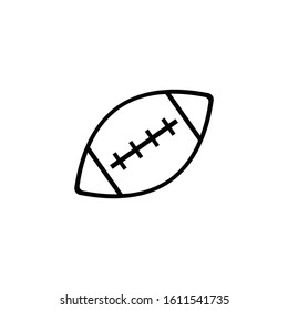 Rugby ball vector icon on eps 10 with a white background
