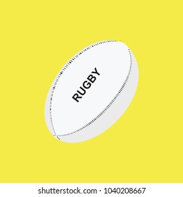 rugby ball vector illustration
