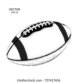 a rugby ball. vector illustration